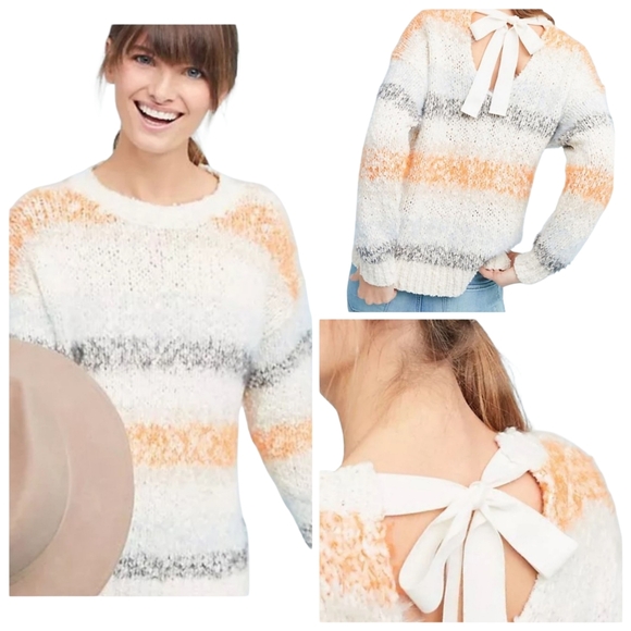 Anthropologie Meadow Rue Kennedy Striped Sweater Size XS - Picture 1 of 16